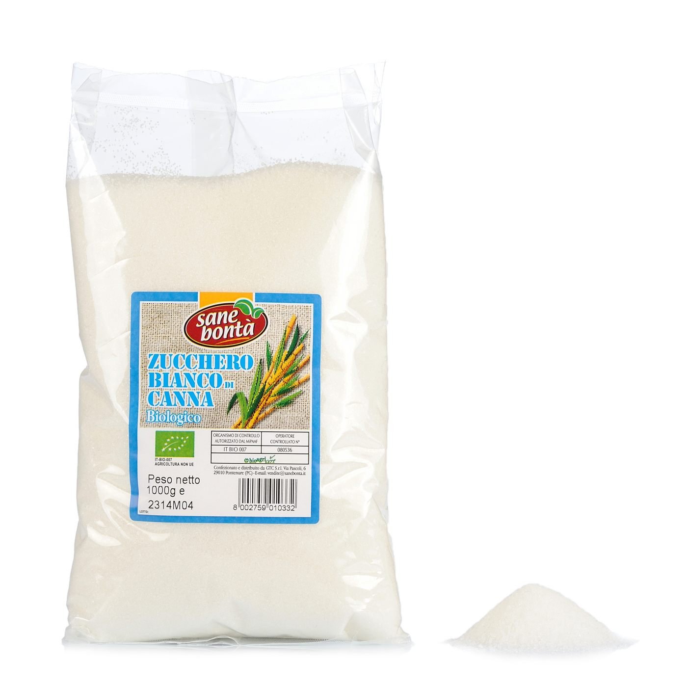 ZUCCHERO CANNA BIANCO KG.1