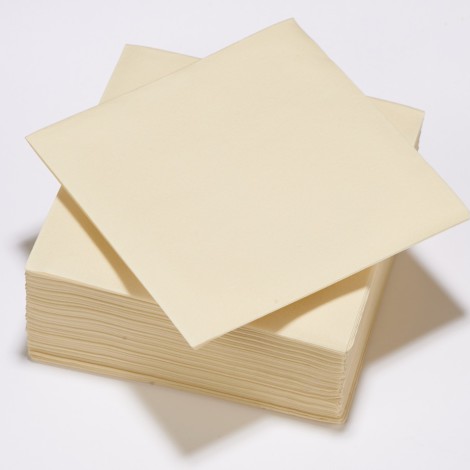 TOVAGLIOLI CARTA 38X38 CREMA DOPPIO VELO