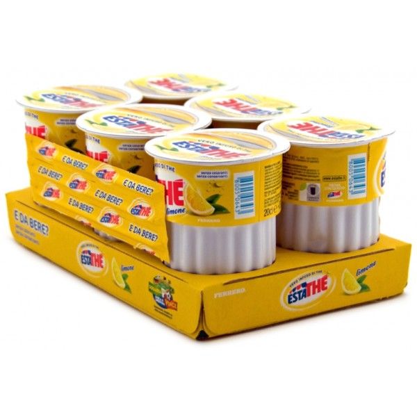 ESTATHE' 1/2 LIMONE 1/2 PESCA BICCHIERI  X 72 PZ. (36 A GUSTO)